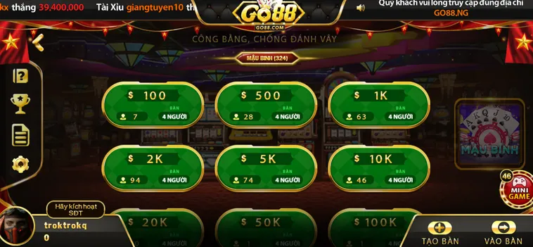 Mậu Binh Tại Go88 Sân Chơi Chiến Thuật Đỉnh Cao Cho Bậc Thầy Xếp Bài