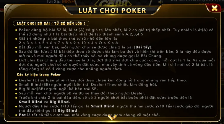 Trải Nghiệm Đỉnh Cao Với Tựa Game Poker Tại Go88 Sân Chơi Bài Đẳng Cấp
