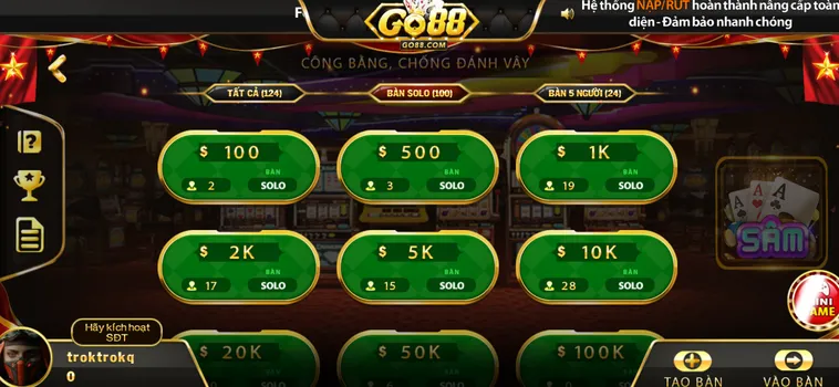 Sâm Lốc Tại Go88 Sân Chơi Đấu Trí Đỉnh Cao Cho Mọi Cao Thủ Bài Bạc