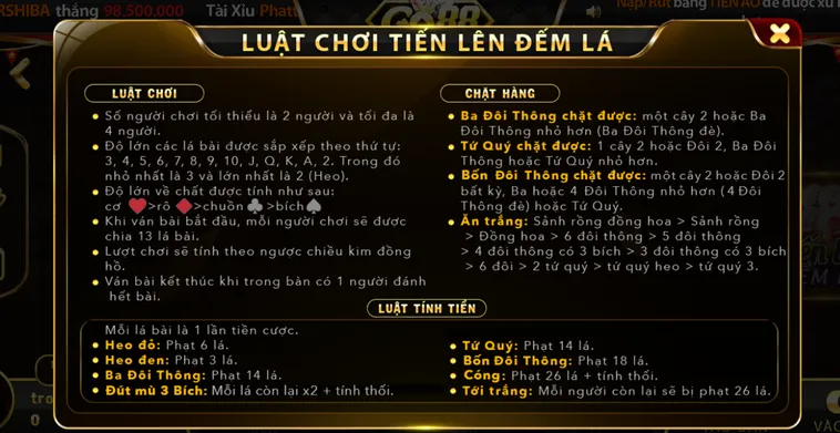 Tiến Lên Đếm Lá Tại Go88 Thử Thách Kịch Tính Cho Các Tay Chơi Chuyên Nghiệp