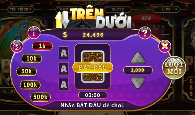 Chinh Phục Minigame Trên Dưới Tại Go88 Sân Chơi Siêu Tốc Đỉnh Cao